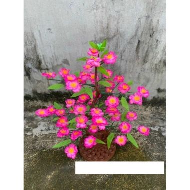 Hoả Tốc Cây hoa mai đào mini 50cm để bàn - Trang trí Tết siêu đẹp, chỉ 45.000đ 7