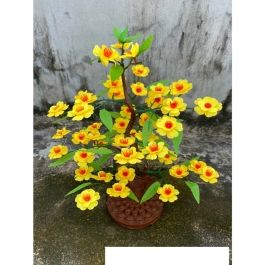 Hoả Tốc Cây hoa mai đào mini 50cm để bàn - Trang trí Tết siêu đẹp, chỉ 45.000đ 9