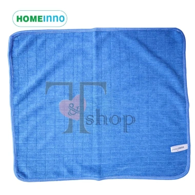 HỎA TỐC Combo 3 Khăn Lau Microfiber Homeinno 30x35cm Siêu Bền, Không Ra Lông Lau Bàn, Lau Kính