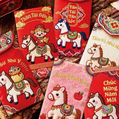HOẢ TỐC COMBO 30 Bao Lì Xì 3D Ngựa May Mắn - Bao Lì Xì Mới 2.026 Giá 28.500 VND