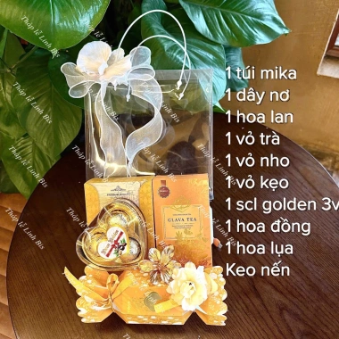 HOÀ TỐC Giỏ Quà Tết Túi Mica 2.026 Sang Trọng - Giá 189.000, Giảm 20% 5