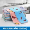 Hoả Tốc HCM Combo 10 Khăn Lau Bếp Đa Năng Hoa Thú Siêu Thấm 2 Mặt 25x25cm 38.999₫ 3