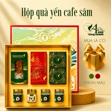 Hoả tốc HCM - Hộp quà Tết Yến Sào Khang 8-12g, yến hũ chưng sẵn, quà tặng đối tác, thầy cô, giảm giá 799k 2