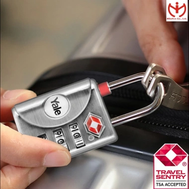 Hỏa tốc HCM Khóa số Yale YTP1 32mm Thân kẽm Rộng TSA cho vali - Giá 250k
