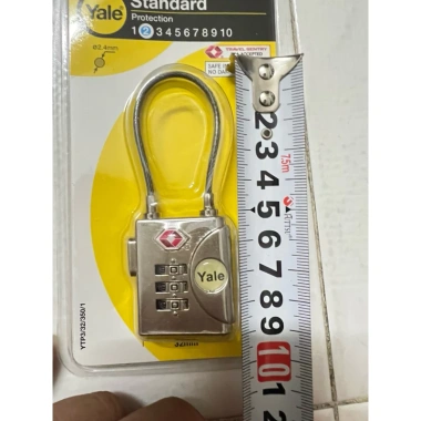Hỏa tốc HCM - Ổ khóa số Yale YTP3/32/350/1 rộng 32mm TSA, bảo mật cao, dùng cho khóa vali - MSOFT