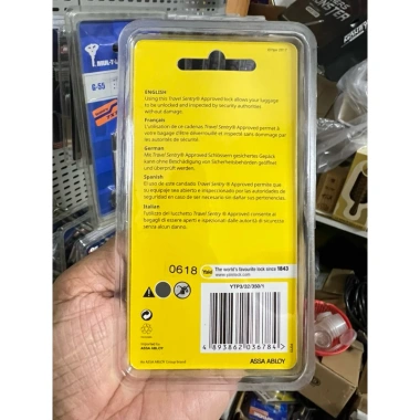 Hỏa tốc HCM - Ổ khóa số Yale YTP3/32/350/1 rộng 32mm TSA, bảo mật cao, dùng cho khóa vali - MSOFT