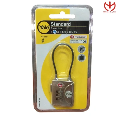 Hỏa tốc HCM - Ổ khóa số Yale YTP3/32/350/1 rộng 32mm TSA, bảo mật cao, dùng cho khóa vali - MSOFT