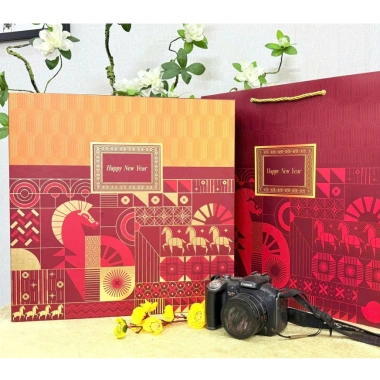 Hỏa Tốc HN Hộp Quà Tết Lam Ngọc Cao Cấp - Set Bánh Kẹo Nhập Khẩu AURIEN, 780.000đ 7
