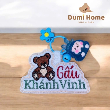 Họa Tốc Name Tag, Móc Khóa Treo Cặp Balo Thêu Tên & Hình Đặt Theo Yêu Cầu - 50k 3