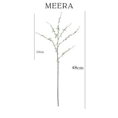 Hoa Tuyết Mai Giả Trang Trí MeeRa - Bình Gốm, Phòng Khách, Tết, Giá 65.000đ