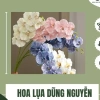 Hoa vải lụa Lan hồ điệp 9 bông cánh xoăn dài 1m - Cao cấp, Giá ưu đãi 25.000đ