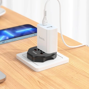 Hoco Phích Cắm Sạc AC6 Đa Năng - Ổ Điện EU Tiện Dụng Khi Du Lịch, Giá 90.000 VND