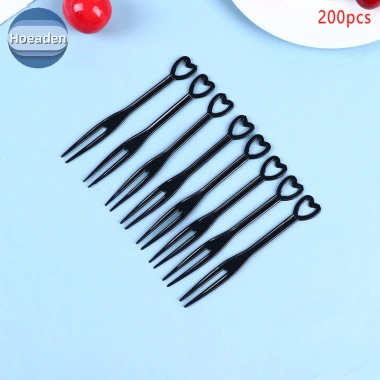 Hoeaden Nĩa Bánh Trái Tim Nhựa 500/200 Cái – Mảnh Món Tráng Miệng Trẻ Em, Giá Ưu Đãi 54.700đ 5