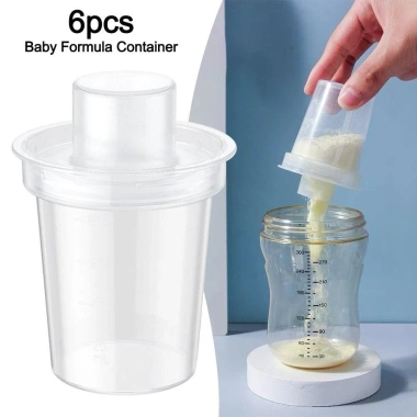 Homein 6 Hộp Đựng Sữa Bột BPA-Free, Hộp Thức Ăn Trong Suốt Di Động Du Lịch 74.800₫