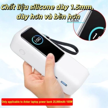 HOMELYHUB Silicone Vỏ Bảo Vệ Chống Sốc Chống Bụi cho Anker Zolo 25.000mAh 165W Du Lịch 4