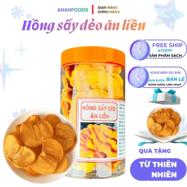 Hồng Ngọt Sấy Khô Tự Nhiên - Ăn Vặt Ngon, Quà Lễ Tết, Sức Khỏe, Giá 69.700 VND