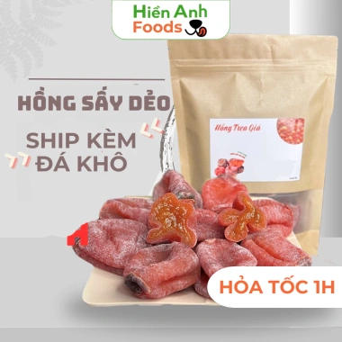 Hồng treo gió Đà Lạt mềm mọng chua ngọt - Mứt tết, ô mai tết, chỉ 89.000₫ (giá gốc 114.810₫)
