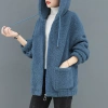 Hoodie Nữ Mùa Đông Len Cừu Dày Cashmere Hàn Quốc Dây Kéo - Siêu Ấm, Giá 148k 7