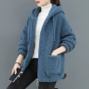 Hoodie Nữ Mùa Đông Len Cừu Dày Cashmere Hàn Quốc Dây Kéo - Siêu Ấm, Giá 148k 9