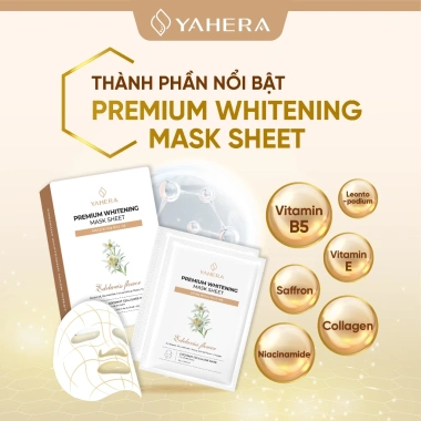 Hộp 10 mặt nạ thạch nước dừa tươi YAHERA Whitening 25g - Dưỡng trắng, ẩm, chỉ 280k 6