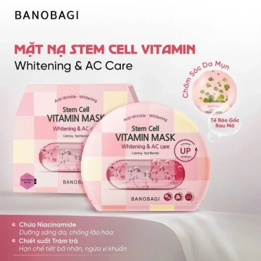 Hộp 10 miếng Mặt nạ BANOBAGI Vita Genic Jelly Stem Cell 30ml - Dưỡng da, Giá 185.000đ 9 Hộp 10 miếng Mặt nạ BANOBAGI Vita Genic Jelly Stem Cell 30ml - Dưỡng da, Giá 185.000đ 9
