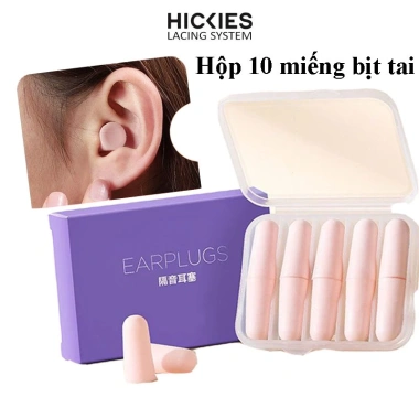 Hộp 10 nút bịt tai chống ồn khi ngủ chuyên nghiệp Hickies Lacing System - giảm giá 18.000 VND