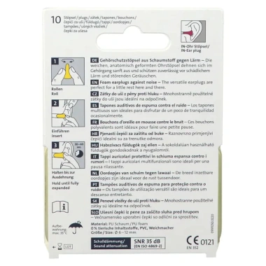 Hộp 10 nút OHROPAX YELLOW chống ồn Siêu mềm mại - Giá chỉ 239.000đ, xuất xứ Đức
