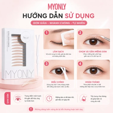 Hộp 100 Nhãn Dán Myonly Tạo Mắt Hai Mí Vô Hình - Đầy Đủ Kích Thước, Giá Siêu Tiết Kiệm 18.200₫
