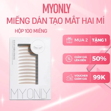 Hộp 100 Nhãn Dán Myonly Tạo Mắt Hai Mí Vô Hình - Đầy Đủ Kích Thước, Giá Siêu Tiết Kiệm 18.200₫
