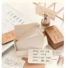 Hộp 100 thẻ giấy kraft flashcard nâu trắng đen - Handmade QNshop, giá chỉ 9.999đ 2