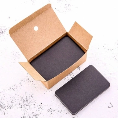 Hộp 100 thẻ giấy kraft flashcard nâu trắng đen - Handmade QNshop, giá chỉ 9.999đ 4