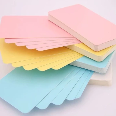 Hộp 100 tờ Giấy Kraft Cứng Cao Cấp - Giấy Note, Thẻ Trắng Viết Tay Tiếng Anh 4