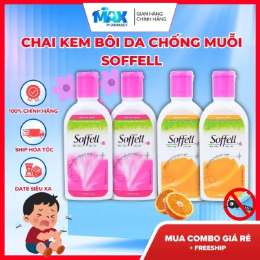 Hộp 12 chai Kem Bôi Da Chống Muỗi Soffell 60ml - Giảm 22% - Bảo vệ da, diệt muỗi Hộp 12 chai Kem Bôi Da Chống Muỗi Soffell 60ml - Giảm 22% - Bảo vệ da, diệt muỗi