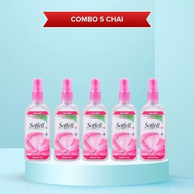Hộp 12 chai Xịt Soffell chống muỗi dạng phun sương hương hoa 80ml - 235.500 VND 5
