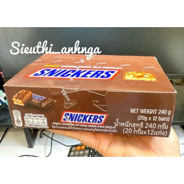 Hộp 12 thanh kẹo mềm Socola Snickers 20g - Giá chỉ 105.000đ, giảm tới 30%