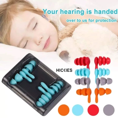 Hộp 2 Cặp Nút Bịt Tai Chống Ồn Hickes - Bảo Vệ Tai Khỏi Âm Thanh Lớn, Giá 50.000 VND