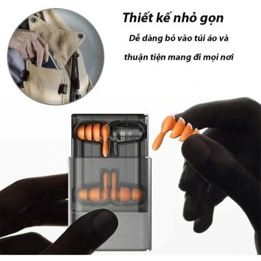 Hộp 2 Cặp Nút Bịt Tai Chống Ồn Hickes - Bảo Vệ Tai Khỏi Âm Thanh Lớn, Giá 50.000 VND 6 Hộp 2 Cặp Nút Bịt Tai Chống Ồn Hickes - Bảo Vệ Tai Khỏi Âm Thanh Lớn, Giá 50.000 VND 6