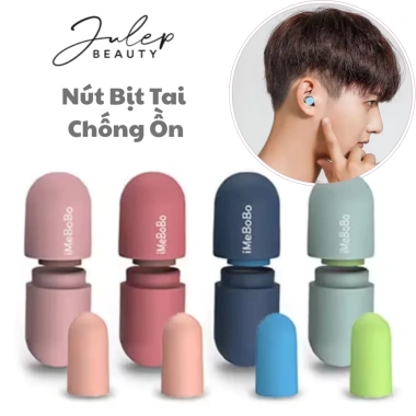 Hộp 2 Nút Bịt Tai Bọt Biển JULEP BEAUTY Giảm tiếng ồn ngủ sâu thoải mái