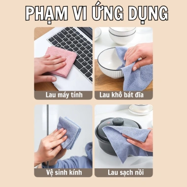 Hộp 20 Khăn Lau Bếp MIA – Thấm hút đa năng, tái sử dụng, sạch bát đĩa, chỉ 28.420₫ 3