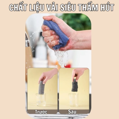 Hộp 20 Khăn Lau Bếp MIA – Thấm hút đa năng, tái sử dụng, sạch bát đĩa, chỉ 28.420₫ 6