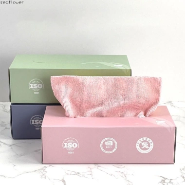Hộp 20 Khăn Lau Bếp Rút Tiện Lợi - Siêu Thấm Hút, Tái Sử Dụng, Giá 32.000