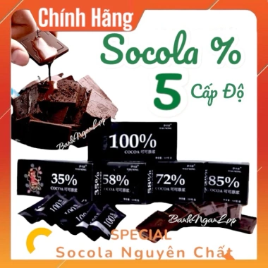 Hộp 24 Thanh Socola 5 Cấp Độ Nguyên Chất Đen Đắng Không Đường và Ăn Vặt Chữa Lành, Giá 23.000 VND 2