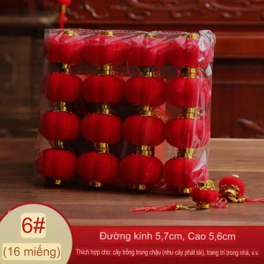 Hộp 25 lồng đèn mini 4.5cm - Trang trí cây cảnh, tết, lễ hội, giảm giá 38.218 VND