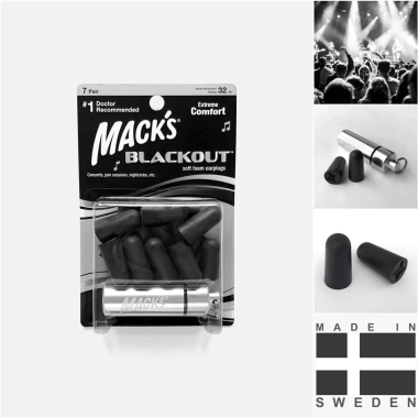 Hộp 3 đôi nút bịt tai Black Out chống ồn Macks Giá 109.000đ, giảm so với 141.700 4 Hộp 3 đôi nút bịt tai Black Out chống ồn Macks Giá 109.000đ, giảm so với 141.700 4