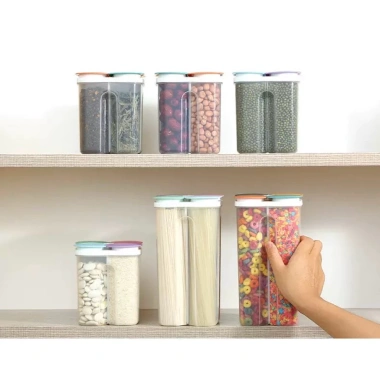 Hộp 4 ngăn tháo rời bảo quản hạt, mì khô, ngũ cốc – Giá 26.000đ 2 Hộp 4 ngăn tháo rời bảo quản hạt, mì khô, ngũ cốc – Giá 26.000đ 2