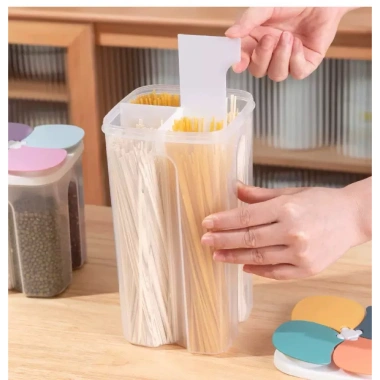 Hộp 4 ngăn tháo rời bảo quản hạt, mì khô, ngũ cốc – Giá 26.000đ 6 Hộp 4 ngăn tháo rời bảo quản hạt, mì khô, ngũ cốc – Giá 26.000đ 6
