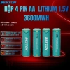 Hộp 4 Pin sạc 2A 1.5V Lithium Beston AA 3.600mWh (2AN-100) - Pin đồ chơi, karaoke, máy ảnh 189.000₫