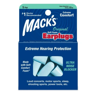 Hộp 5 Đôi Nút Bịt Tai Chống ồn Mack's Soft Foam Giảm Giá 20% Giúp Ngủ Ngon 9