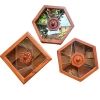 Hộp bánh kẹo Tết hình lục giác gỗ hương nắp kính thủ công cao cấp Làng Nghề Chuôn Ngọ giảm giá 299k 2