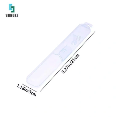 Hộp bảo quản bàn chải đánh răng trong suốt du lịch di động, vệ sinh phòng tắm SHNGki 5